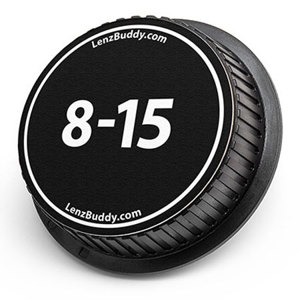  LenzBuddy Rear Lens Cap for Canon 8-15mm (Black & White) 