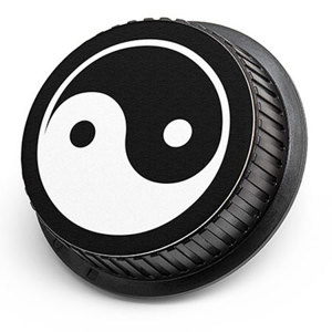  LenzBuddy Rear Lens Cap for Canon - with Photo of a YinYang (Black & White) 