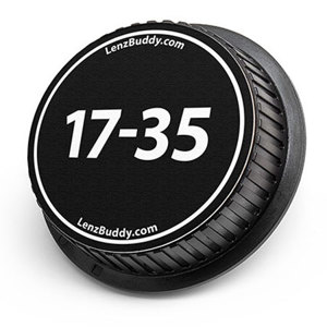  LenzBuddy Rear Lens Cap for Nikon 17-35mm (Black & White) 