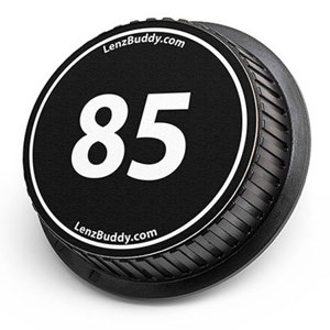  LenzBuddy Rear Lens Cap for Nikon 85mm (Black & White) 