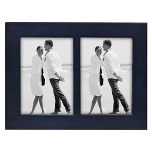 Malden Linear Series Wood Photo Frame, 3.5x5in, Blue: Picture 1 regular