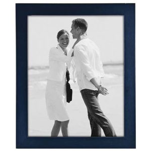 Malden Linear Series Wood Photo Frame, 8x10in, Blue: Picture 1 regular