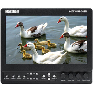 Marshall 7" High Brightness Field/Camera-Top LCD Monitor V-LCD70XHB-3GSDI