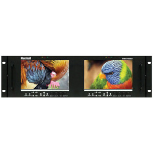 Marshall V-MD72-HDSDIX2 7" 3RU High Resolution LCD Rack Mount Monitor V-MD72-HDSDIX2