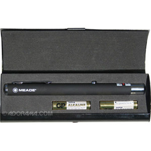  Meade Green Laser Pointer with Rubber Covered Grip, 5 mw 
