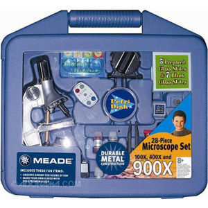  Meade Model 900x Microscope with 28 Piece Starter Kit 