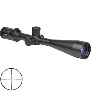  Meopta 6-18x50 MeoPro Riflescope, Matte Black Finish with Mil Dot Reticle, Hunting Turrets, Side Parallax Adjust 