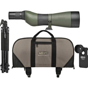  Meopta MeoStar S2 82HD 30-60x82 Spotting Scope, Straight-Viewing, 2.73-1.36mm Exit Pupil, 18mm Eye Relief, Nitrogen-Filled, Water/Fogproof 