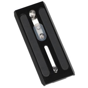  Miller 1204 Sliding Camera Plate for DS10 and Compass 12/15/23 Fluid Head with 493 Adaptor, 1/4" and 3/8" screws 
