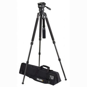  Miller Compass 15 Fluid Head System 1831 with Solo DV 2 Stage Alloy Tripod - Supports 44 lbs., Max. Height 63.5" 