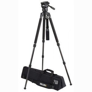  Miller Compass 15 Fluid Head System 1833 with Solo DV 2 Stage Carbon Fiber Tripod - Supports 44 lbs., Max. Height 63.5" 
