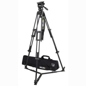  Miller Compass 20 Fluid Head System 1840 with 2 Stage 75mm Alloy Tripod & Ground Spreader - Supports 55 lbs., Max. Height 61.4" 