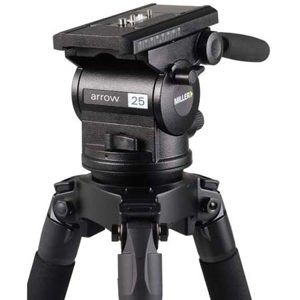  Miller Arrow 25 Fluid Head with Quick Release Camera Plate, Payload Capacity: 30 lbs 
