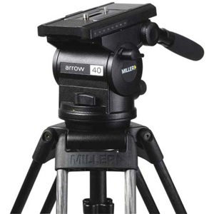  Miller Arrow 40 Fluid Head, with Quick Release Camera Plate, Payload Capacity: 35 lbs 