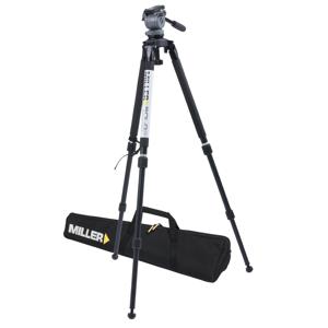  Miller DS-10 Solo DV Alloy System, DS-10 Fluid Head, with Solo 1630 DV 2-Stage Alloy Tripod, and Soft Case, Supports 11 Lbs. 