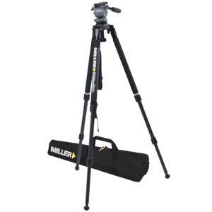 Miller DV Carbon Fiber System, DS-20 Fluid Head with  DV 1501 Carbon Fiber Tripod with Soft Case, Supports 22 lbs. 