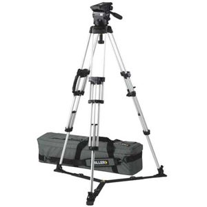  Miller Arrow 25 Fluid Head with Sprinter II 2-Stage Alloy Tripod and Sprinter II Ground Spreader, Supports Up to 30 lbs 