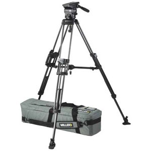  Miller Arrow 55 Fluid Head with Sprinter II 2 Stage Carbon Fibre Tripod and Sprinter/HD Mid Spreader, Supports Up to 55 lbs 