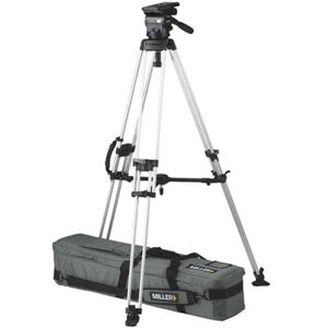  Miller Arrow 55 Fluid Head with Sprinter II Single Stage Alloy Tripod and Sprinter/HD Mid Spreader, Supports Up to 55 lbs 