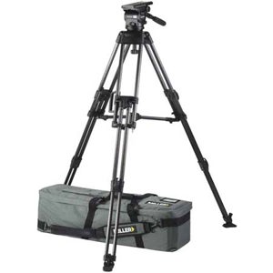  Miller Arrow 55 Fluid Head with Heavy Duty 2 Stage Carbon Fibre Tripod and Sprinter/HD Mid Spreader, Supports Up to 55 lbs 