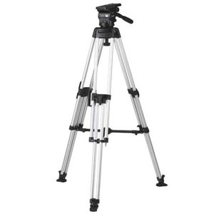  Miller Arrow 55 Fluid Head with Heavy Duty Single Stage Alloy Tripod and Sprinter/HD Mid Spreader, Supports Up to 55 lbs 