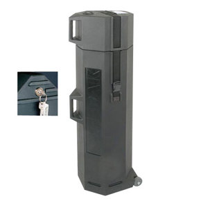  Nalpak Hard Plastic Tripod Case with Lock & Wheels by Tuffpak, 12" Diameter, for 43-48" Long Video Tripods. 