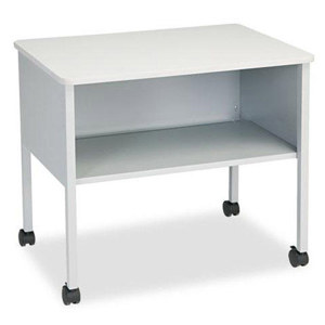  Mayline 2140CA Mobile Machine 1 Shelf Printer Stand - 30W x 21D x 27H, Gray 