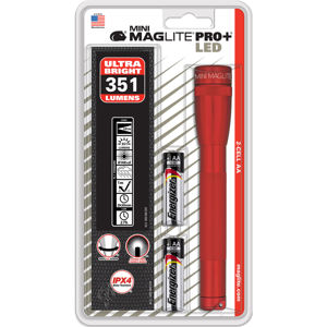  MagLite SP+P03H Mini  LED Pro+ Flashlight with Holster, Red 