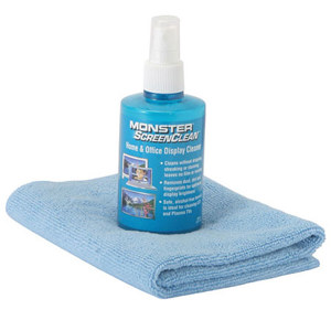 Monster Ult Perf Big Scrn TV Cleaning Kit w/Soln & Clth: Picture 1 regular