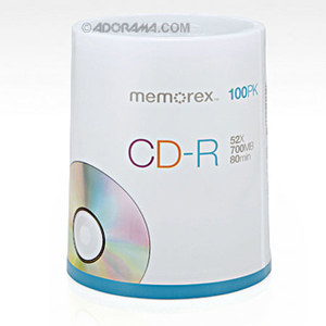 Memorex 4581 CD-R 80 Min Disk Branded Bulk, 100 Pack: Picture 1 regular
