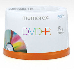 Memorex 5619 Disk 16x DVD+R 4.7GB 50 Pack Spindle: Picture 1 regular