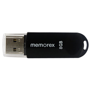 Memorex 98179 8GB Mini TravelDrive USB 2.0,Glossy Black: Picture 1 regular