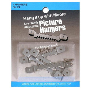 Moore Large Adjustable Saw Tooth Hangers 21