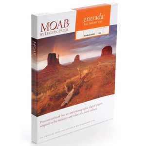  Moab 25 Pages of Entrada Rag Bright Inkjet Paper for the 8x9" Digital Book, 190 gsm 