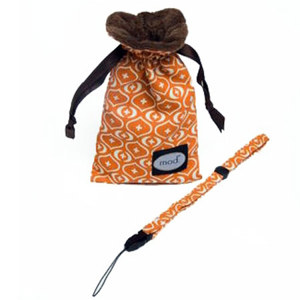 Image :  Mod Orange Print Compact Camera Pouch 