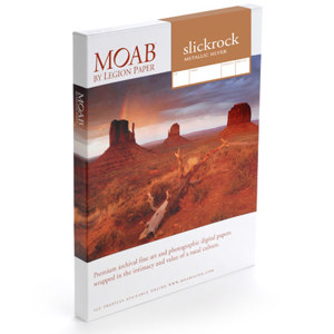  Moab Slickrock Metallic Silver 8.5x11" Paper, 100 Sheets, 300 gsm 
