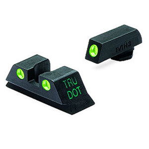  Meprolight Glock Tru-Dot Night Sight TD Fixed Front & Rear Green Tritium Set for 10 mm and .45 ACP 