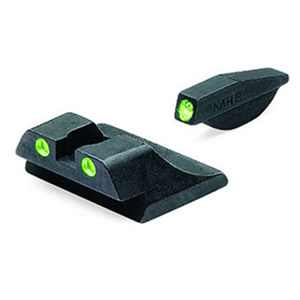  Meprolight Tru-Dot Green Fixed Night Sight Set for Ruger SR9, 9C, 40 & 40C Series Pistols 