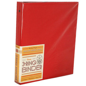 Michael Roger Cherry Woven Cloth 3-Ring Binder (1" Ring Capacity) 1401562922