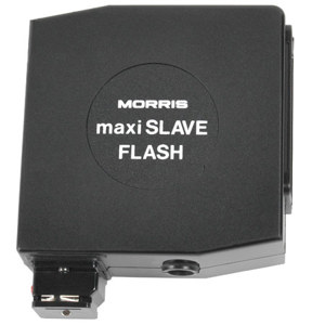  Morris Maxi DC Slave Flash with Shoe Mount & PC Cord, Guide Number 40 with ISO 100" Feet, Black. 