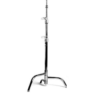  Matthews 20"  C Stand, Double Riser Stand with Standard Base, Supports 22 lbs, Maximum Height 33", Chrome. 