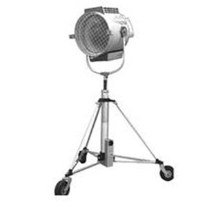  Matthews Super Cinevator Triple Riser Stand with Wheels & 220 Volt Motor, Supports 200 lbs, Maximum Height 175", (14.6'), Chrome. 