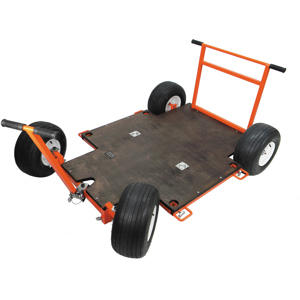  Matthews Western Dolly with Push-Bar, Pull-Handle and Pop-Off Wheels 
