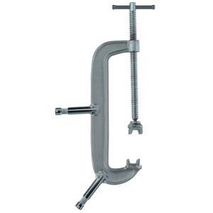  Matthews 12" Steel C-Clamp with Two 5/8" Pins Welded to the Back Side & Top of the Clamp. 