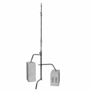  Matthews 40"  Stand with Double Sliding Leg, Maximum Height 10.5', Supports 22 lbs., Chrome 