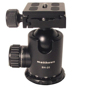  Matthews BH-20 Ball Head with Quick Release Plate, Supports 26 lbs. 