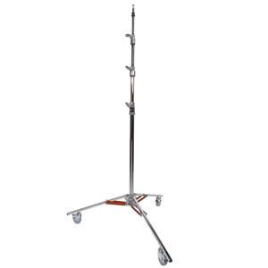  Matthews Baby Junior Triple Riser Stand with Wheels, Supports 30 lbs, Maximum Height 147", (12.25'), Chrome. 