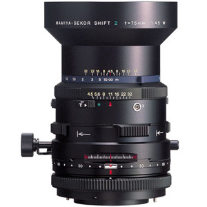  Mamiya 75mm f/4.5 Wide Angle Shift Lens for RZ67 Cameras 