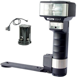  Metz Mecablitz 45CL-4 Digital TTL Handle Mount Flash Basic Kit, Guide Number 148'. 