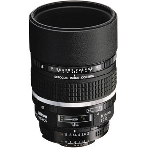  Nikon 105mm f/2 AF-D DC Nikkor Telephoto Lens - Grey Market 